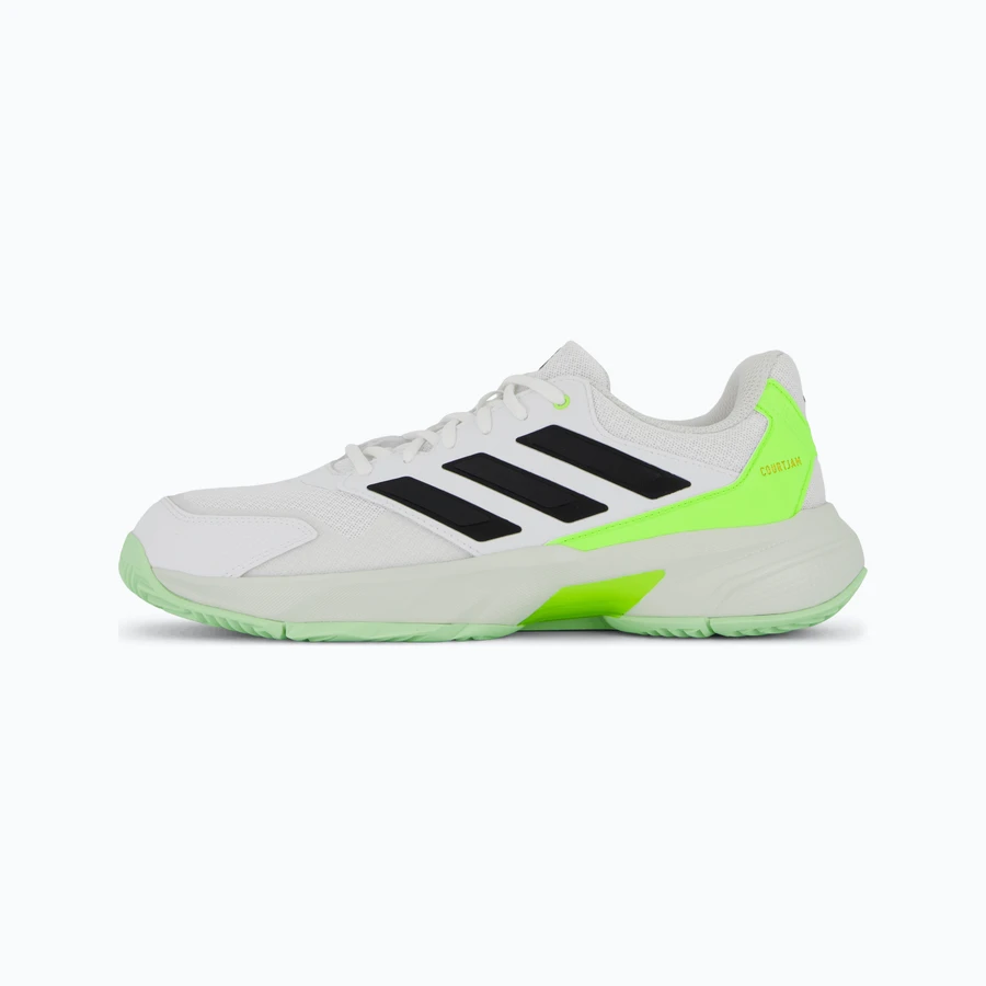 Zapatillas Adidas CourtJam Control 3 M Blanco/Verde Fluo