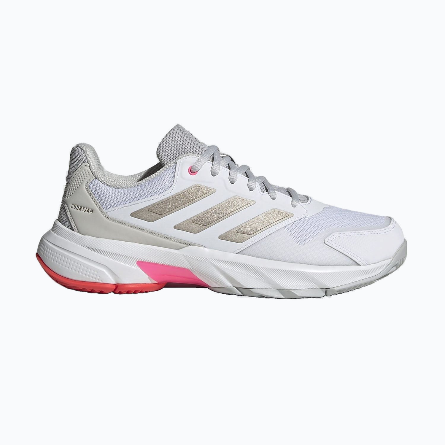 Zapatillas Adidas CourtJam Control 3 W Blanco/Rosa